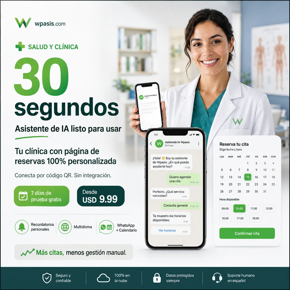 WpAsis s01-health-clinic sistema de citas WhatsApp AI