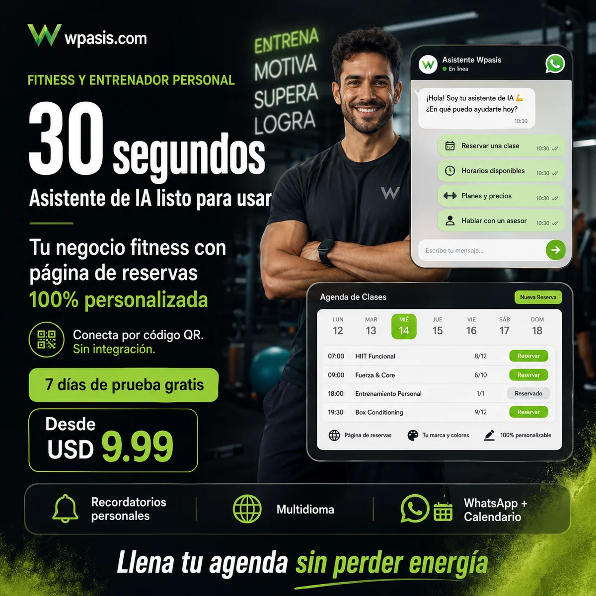 WpAsis s02-fitness-personal sistema de citas WhatsApp AI
