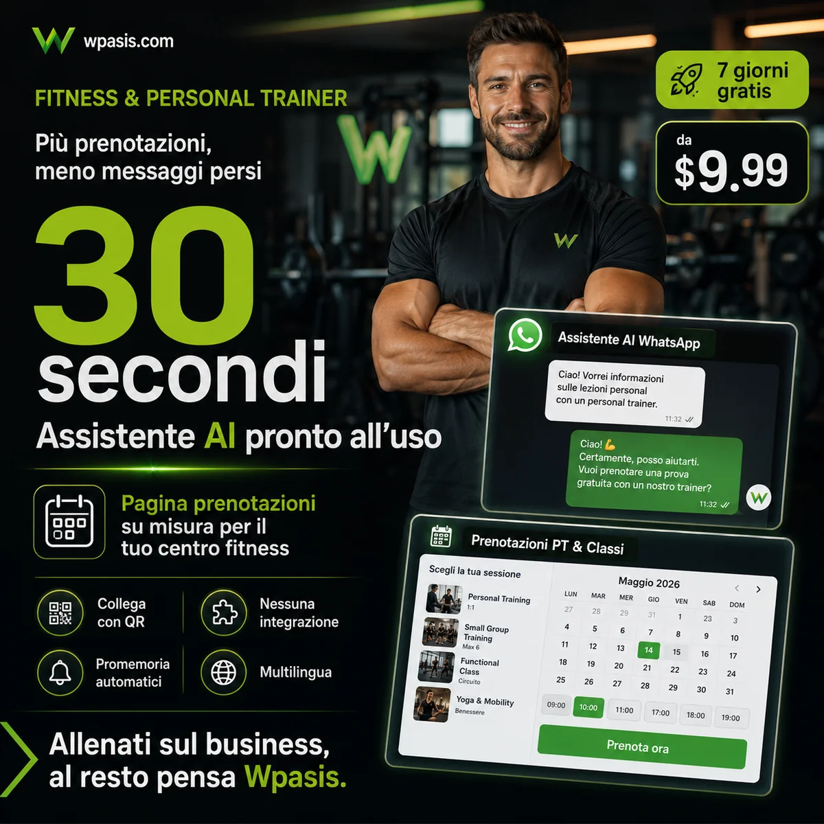 WpAsis s02-fitness-personal sistema appuntamenti WhatsApp AI