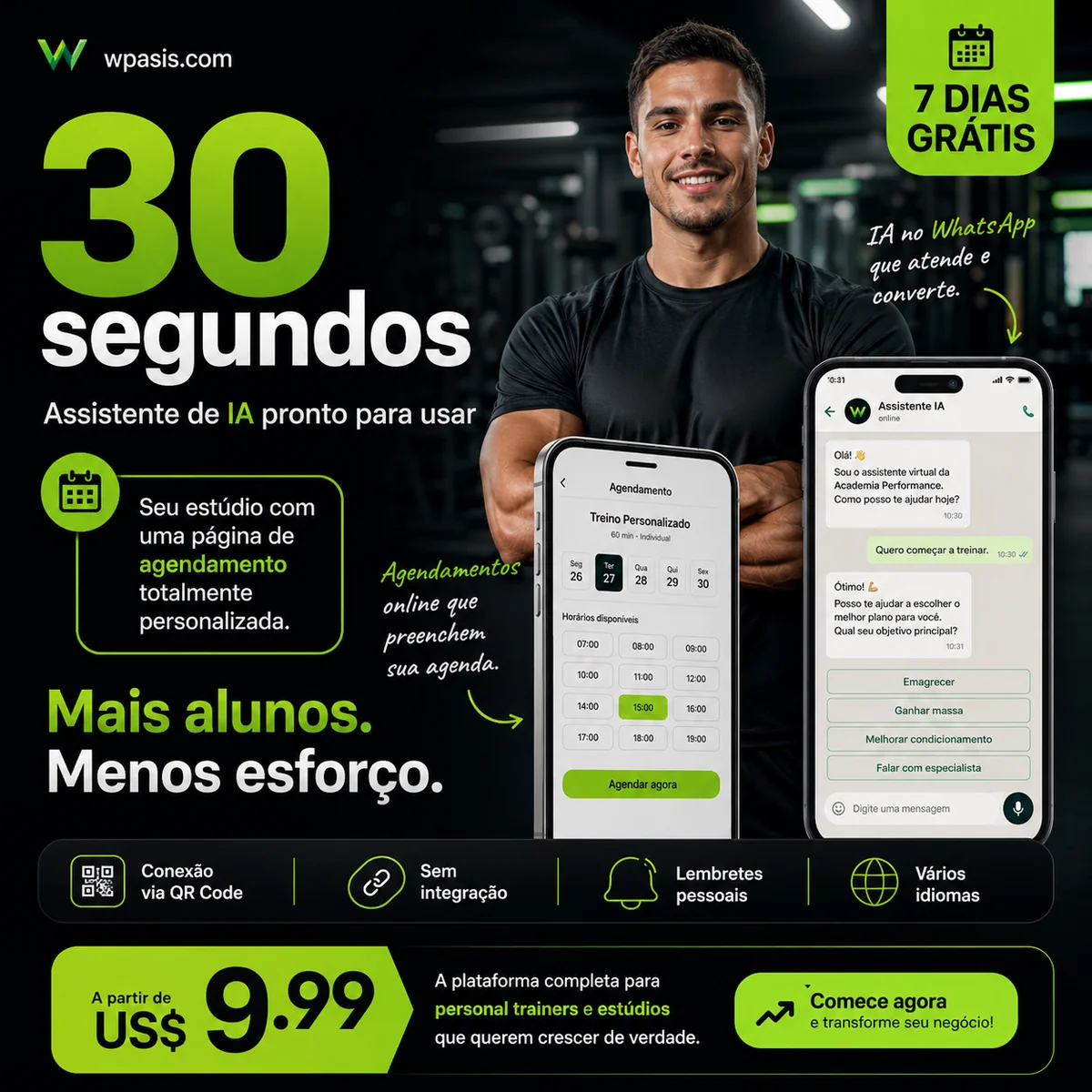 WpAsis s02-fitness-personal sistema de agendamento WhatsApp AI