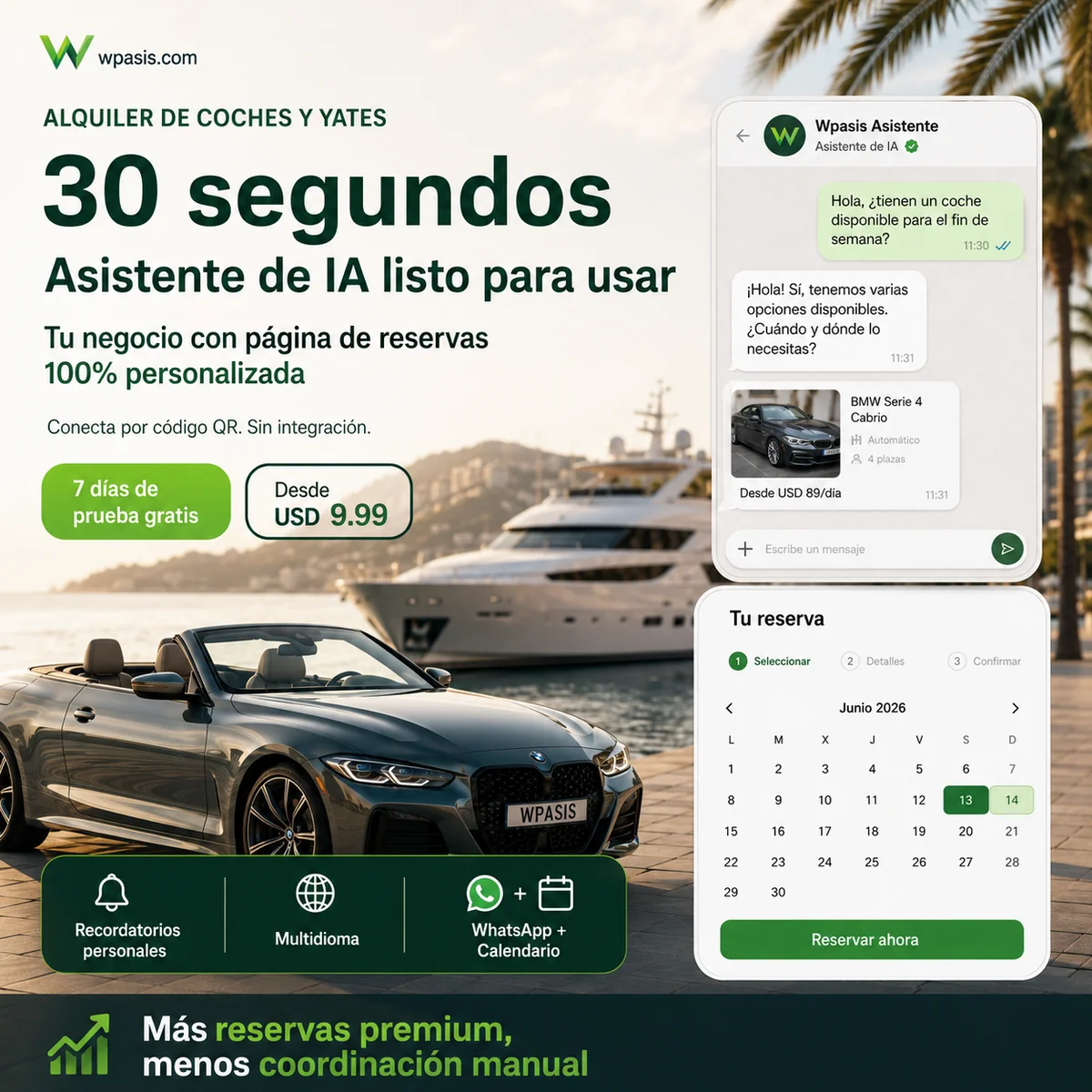 WpAsis s05-vehicle-yacht-rental sistema de citas WhatsApp AI