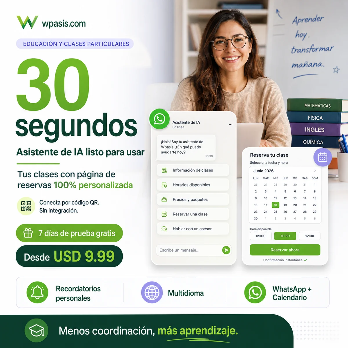 WpAsis s08-education-tutoring sistema de citas WhatsApp AI