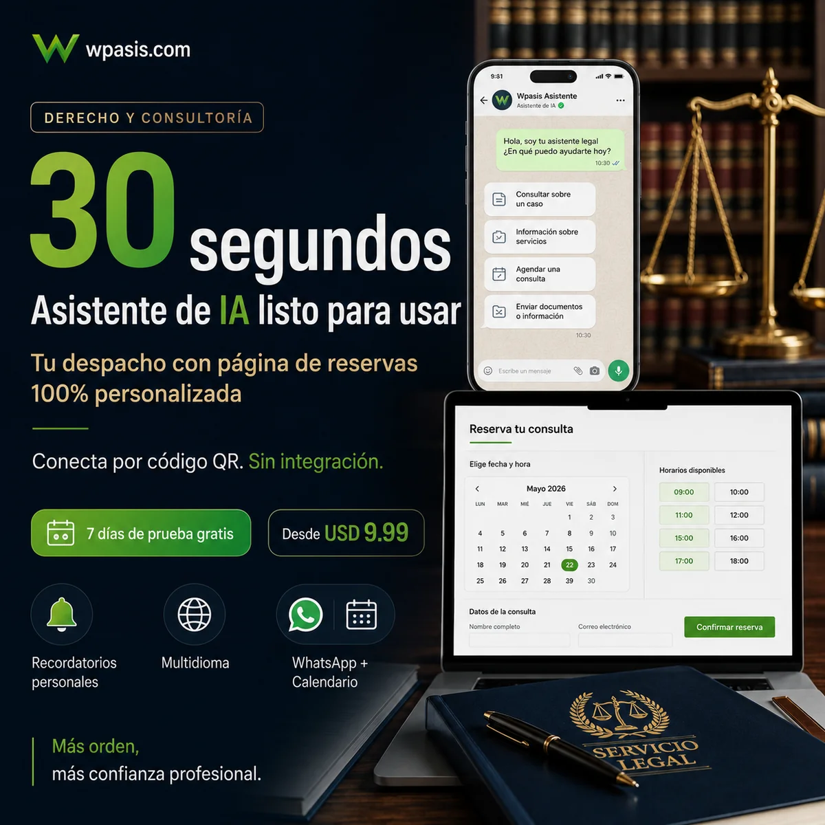 WpAsis s09-law-consulting sistema de citas WhatsApp AI