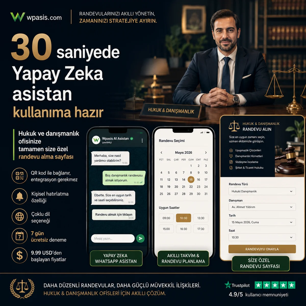WpAsis s09-law-consulting WhatsApp AI randevu sistemi
