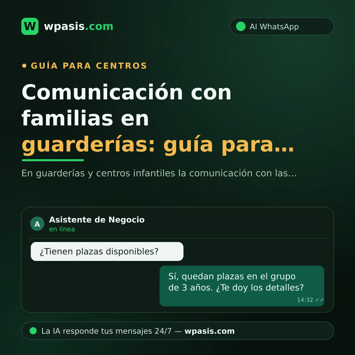 Comunicación con familias en guarderías: guía para usar bien WhatsApp