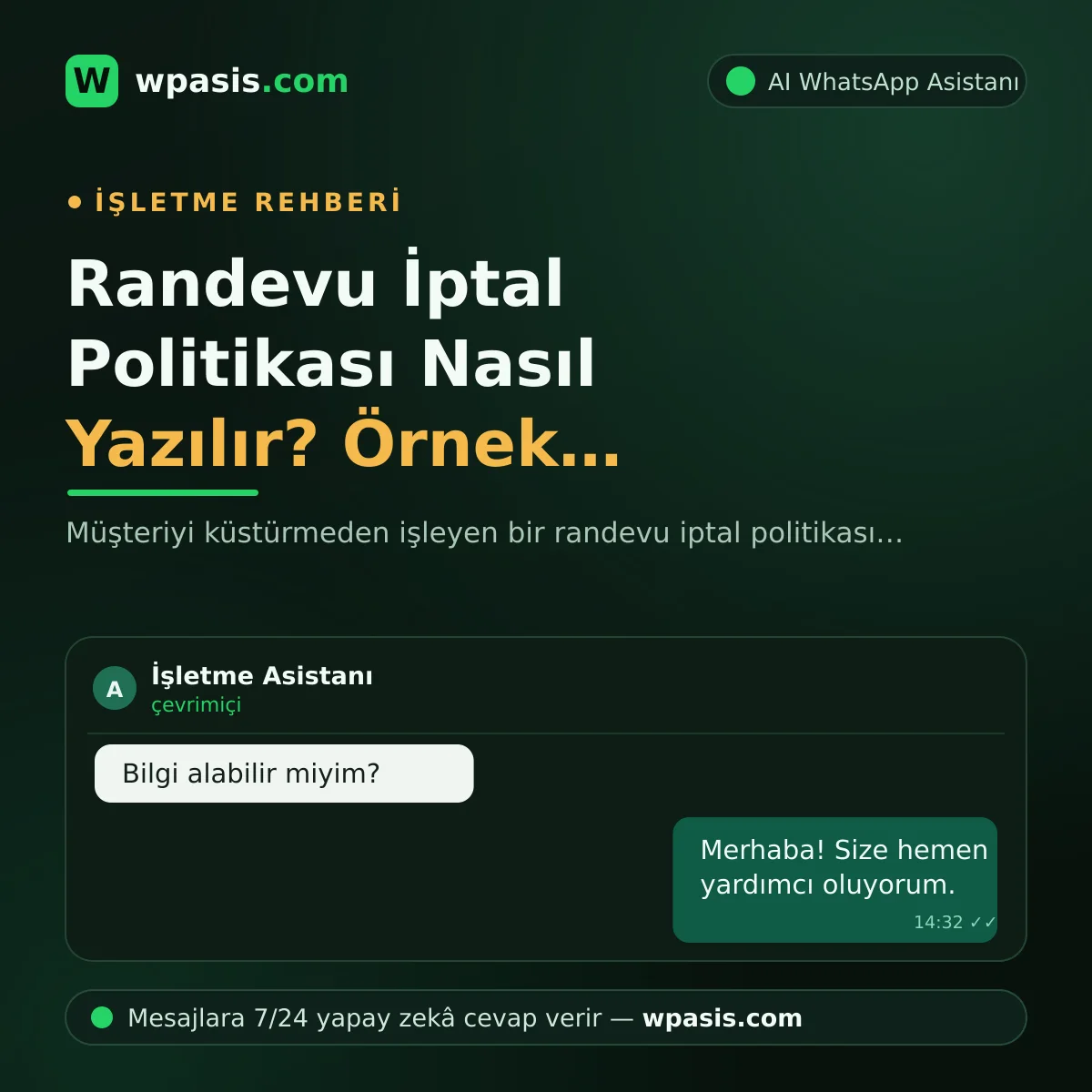 Randevu İptal Politikası Nasıl Yazılır? Örnek Metinler