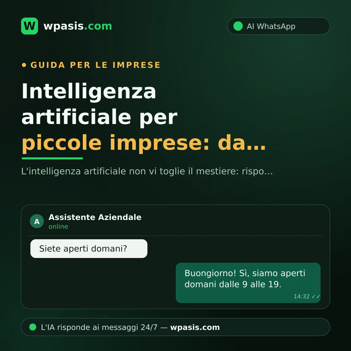 Intelligenza artificiale per piccole imprese: da dove iniziare