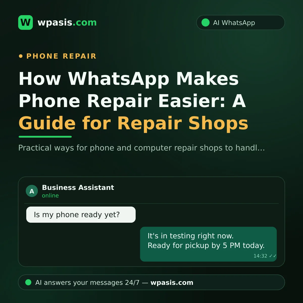 How WhatsApp Makes Phone Repair Easier: A Guide for Repair Shops