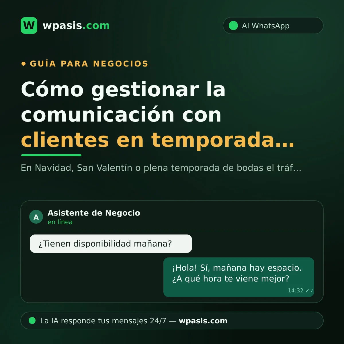 Cómo gestionar la comunicación con clientes en temporada alta