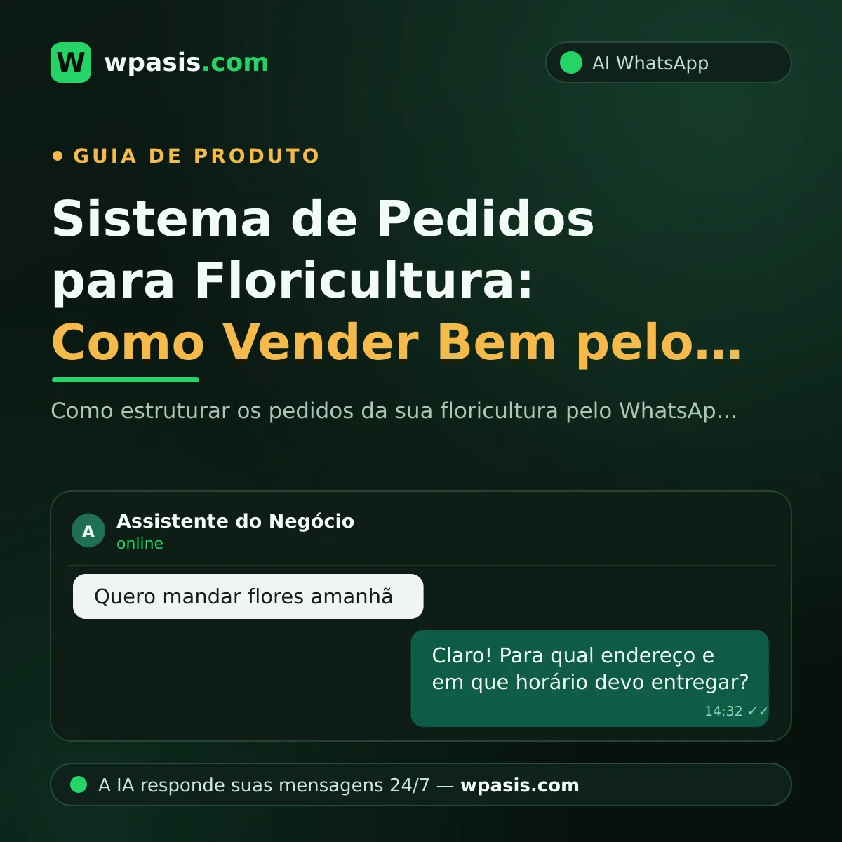 Sistema de Pedidos para Floricultura: Como Vender Bem pelo WhatsApp