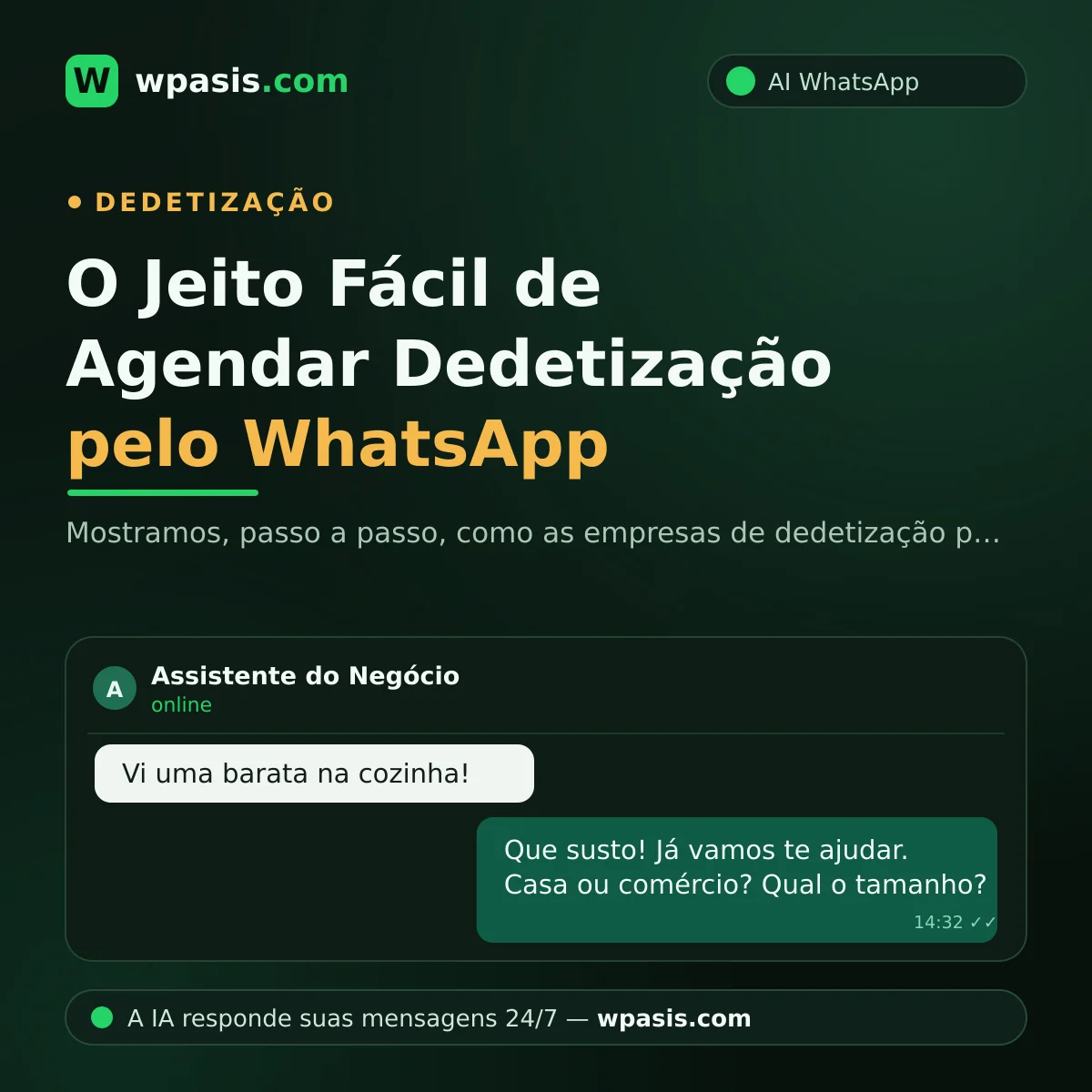 O Jeito Fácil de Agendar Dedetização pelo WhatsApp