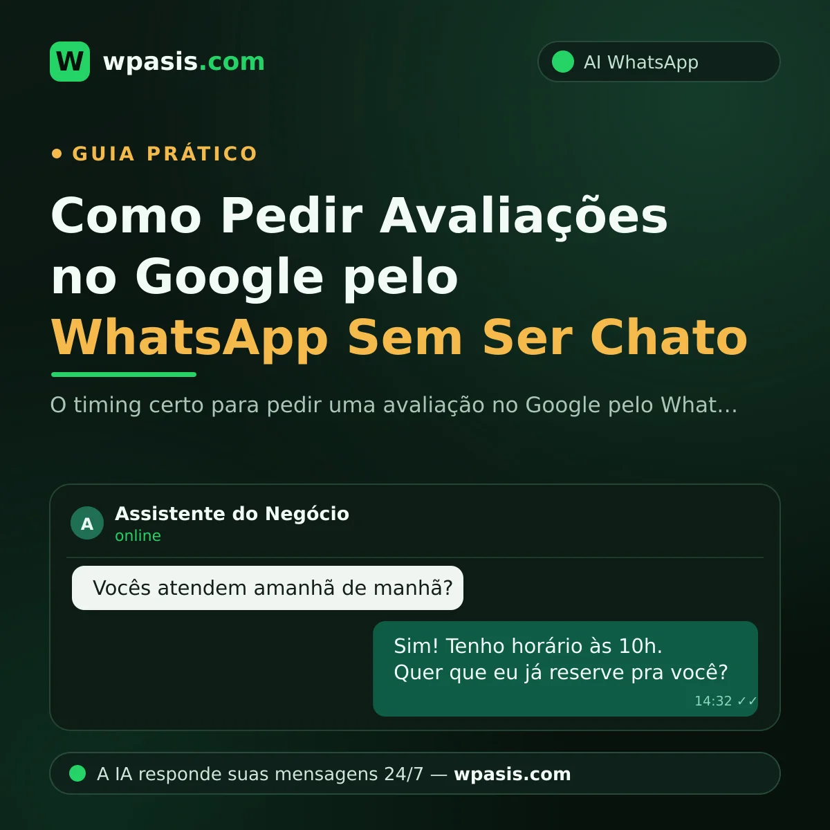 Como Pedir Avaliações no Google pelo WhatsApp Sem Ser Chato