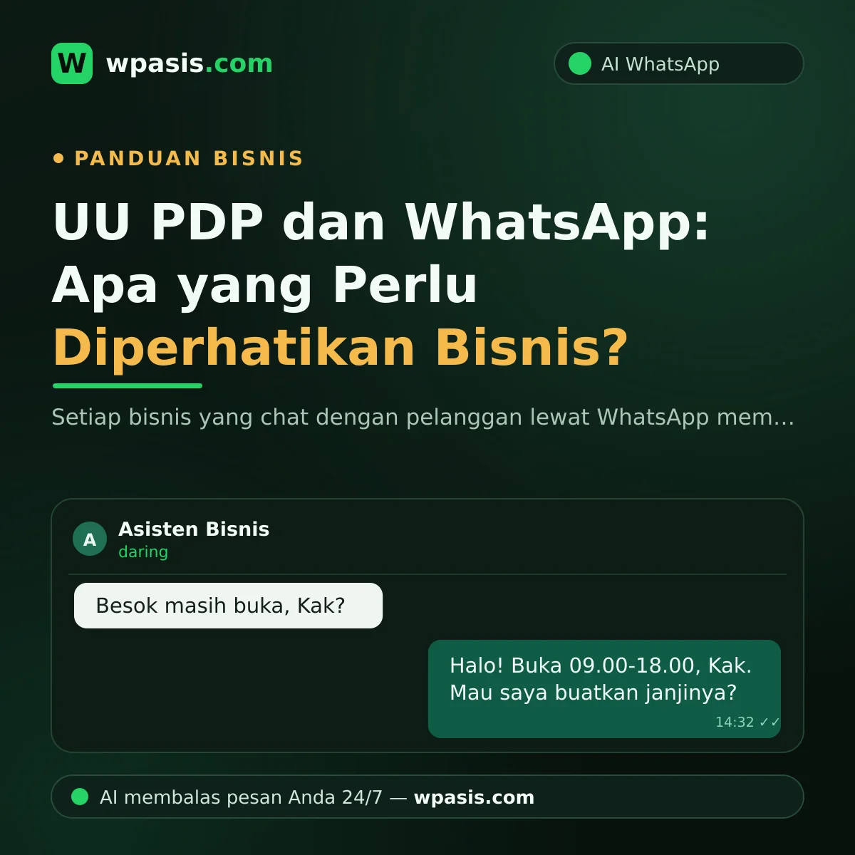 UU PDP dan WhatsApp: Apa yang Perlu Diperhatikan Bisnis?