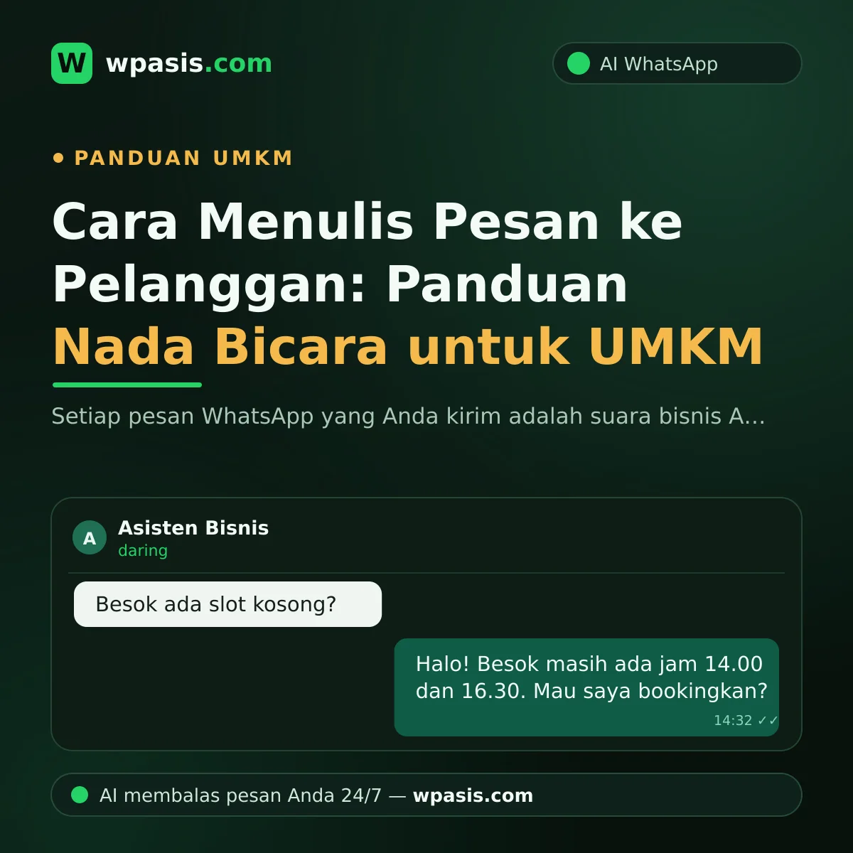 Cara Menulis Pesan ke Pelanggan: Panduan Nada Bicara untuk UMKM