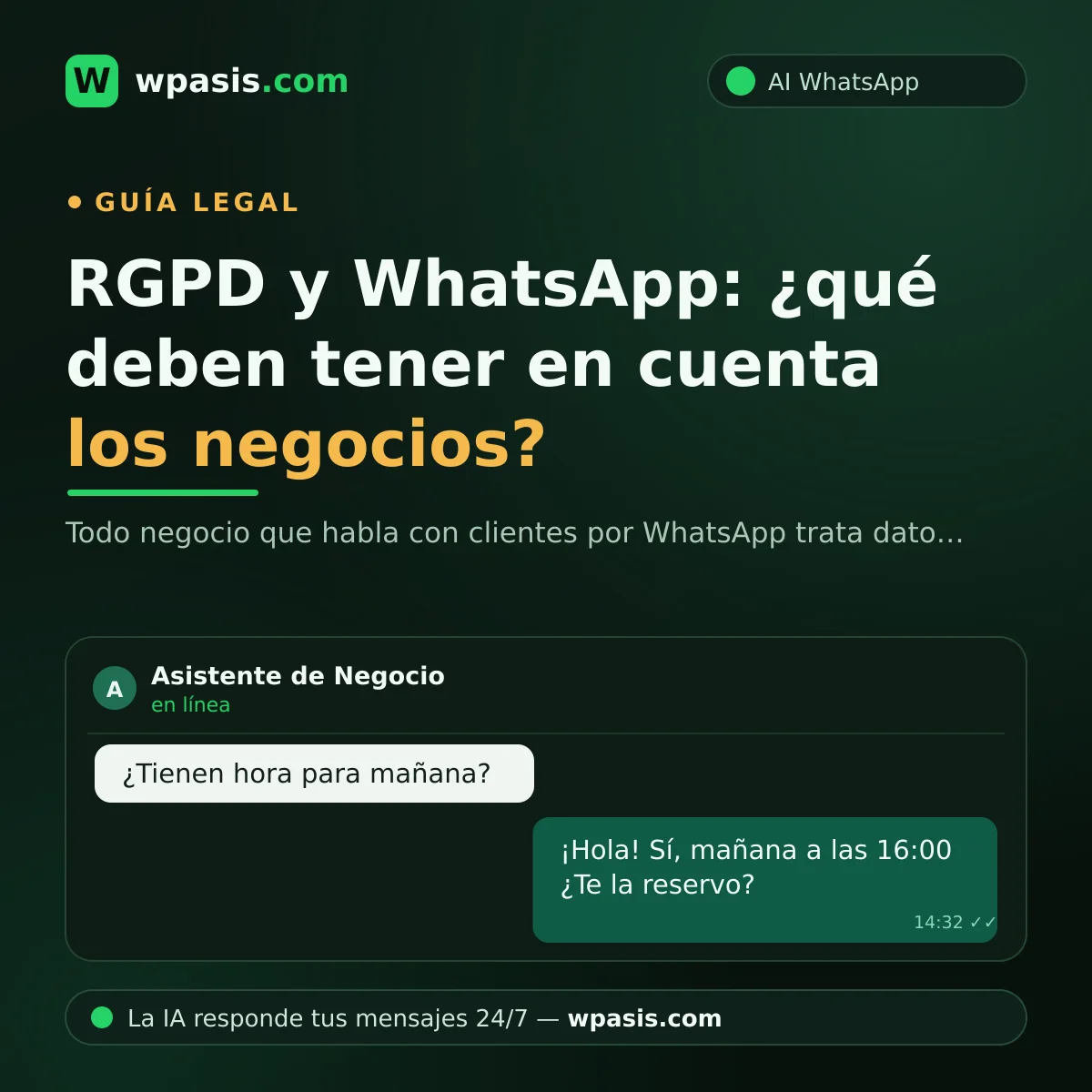 RGPD y WhatsApp: ¿qué deben tener en cuenta los negocios?