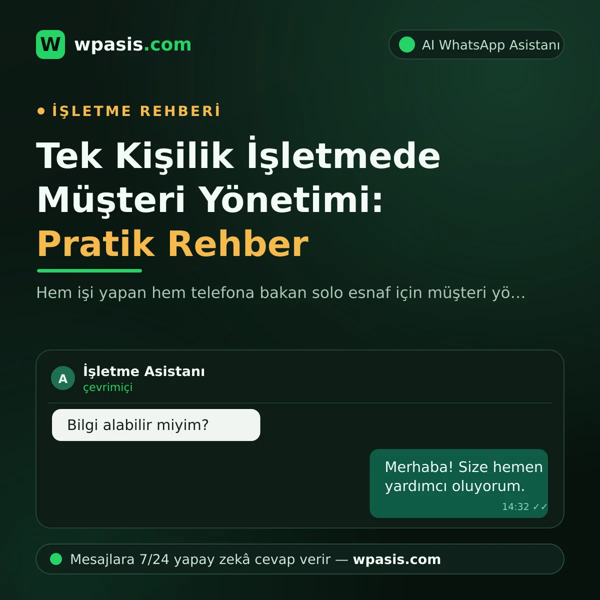 Tek Kişilik İşletmede Müşteri Yönetimi: Pratik Rehber