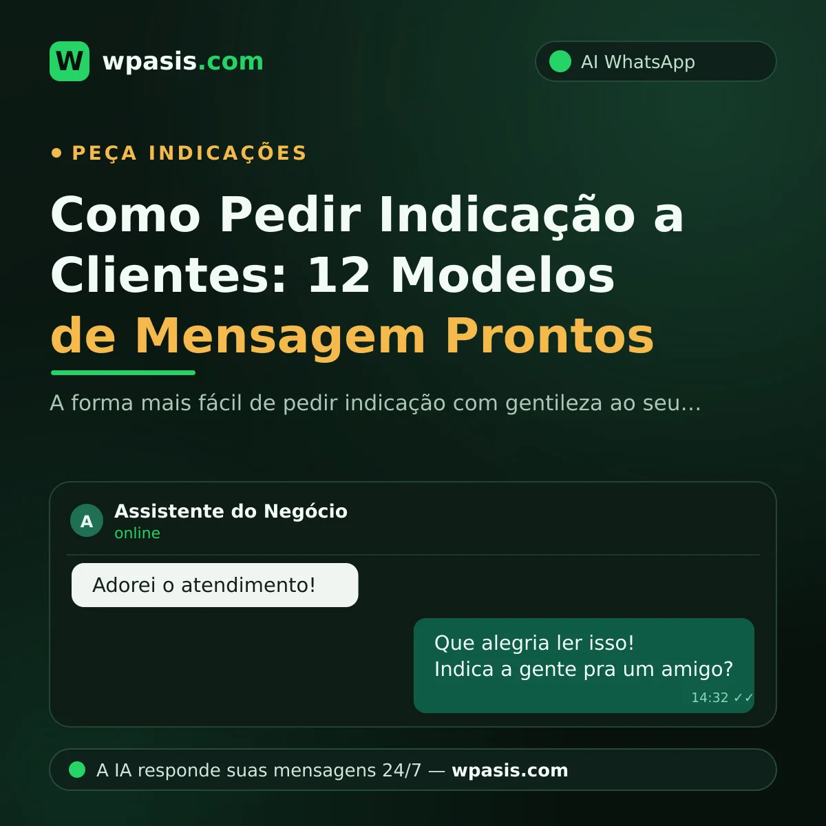 Como Pedir Indicação a Clientes: 12 Modelos de Mensagem Prontos