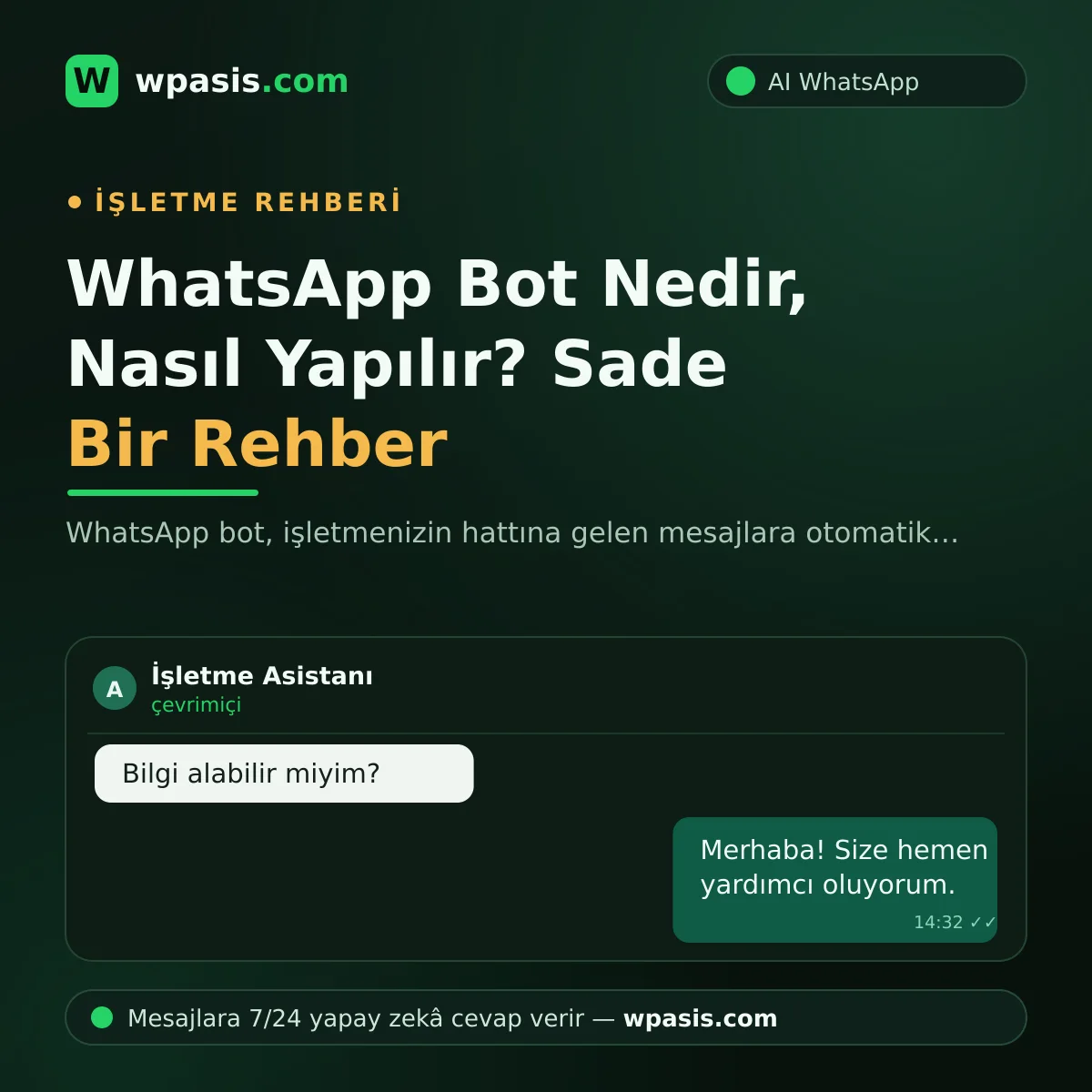 WhatsApp Bot Nedir, Nasıl Yapılır? Sade Bir Rehber