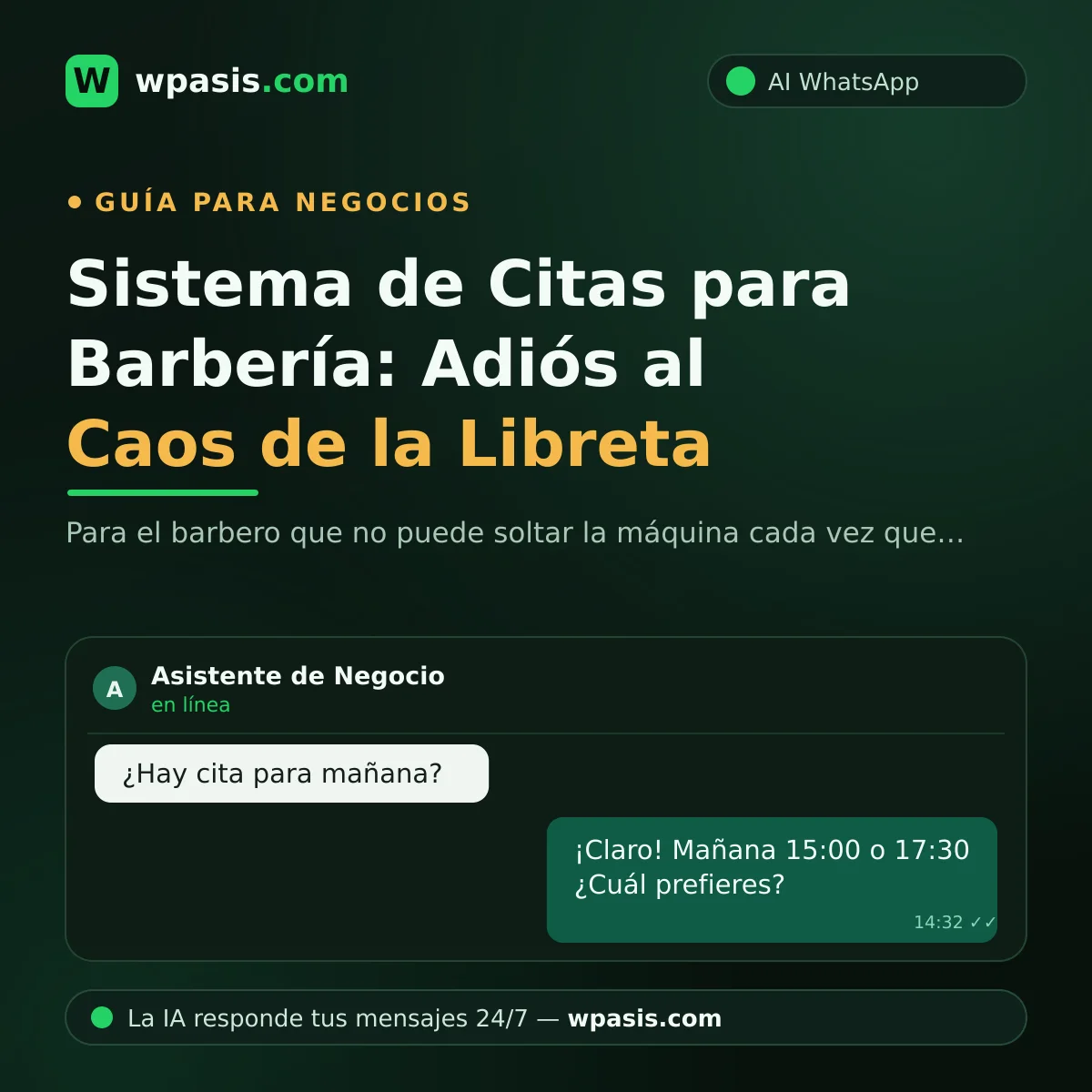 Sistema de Citas para Barbería: Adiós al Caos de la Libreta