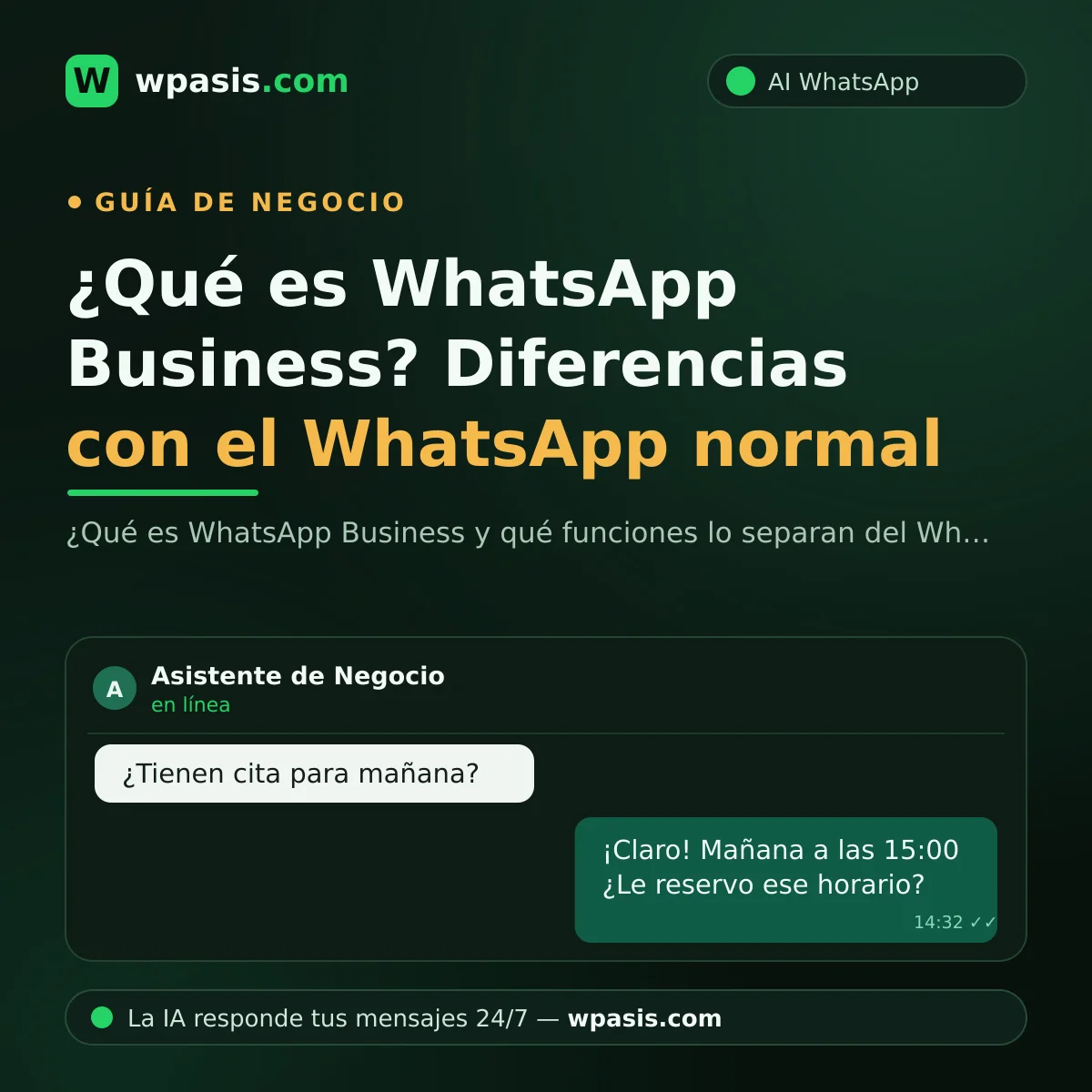 ¿Qué es WhatsApp Business? Diferencias con el WhatsApp normal