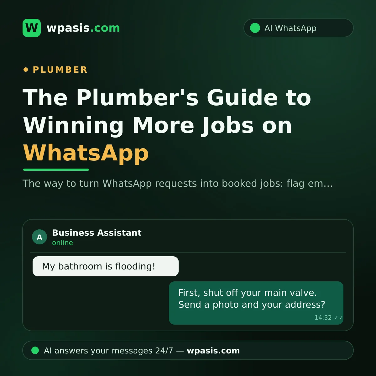 The Plumber's Guide to Winning More Jobs on WhatsApp