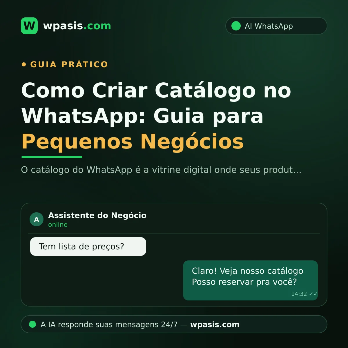 Como Criar Catálogo no WhatsApp: Guia para Pequenos Negócios