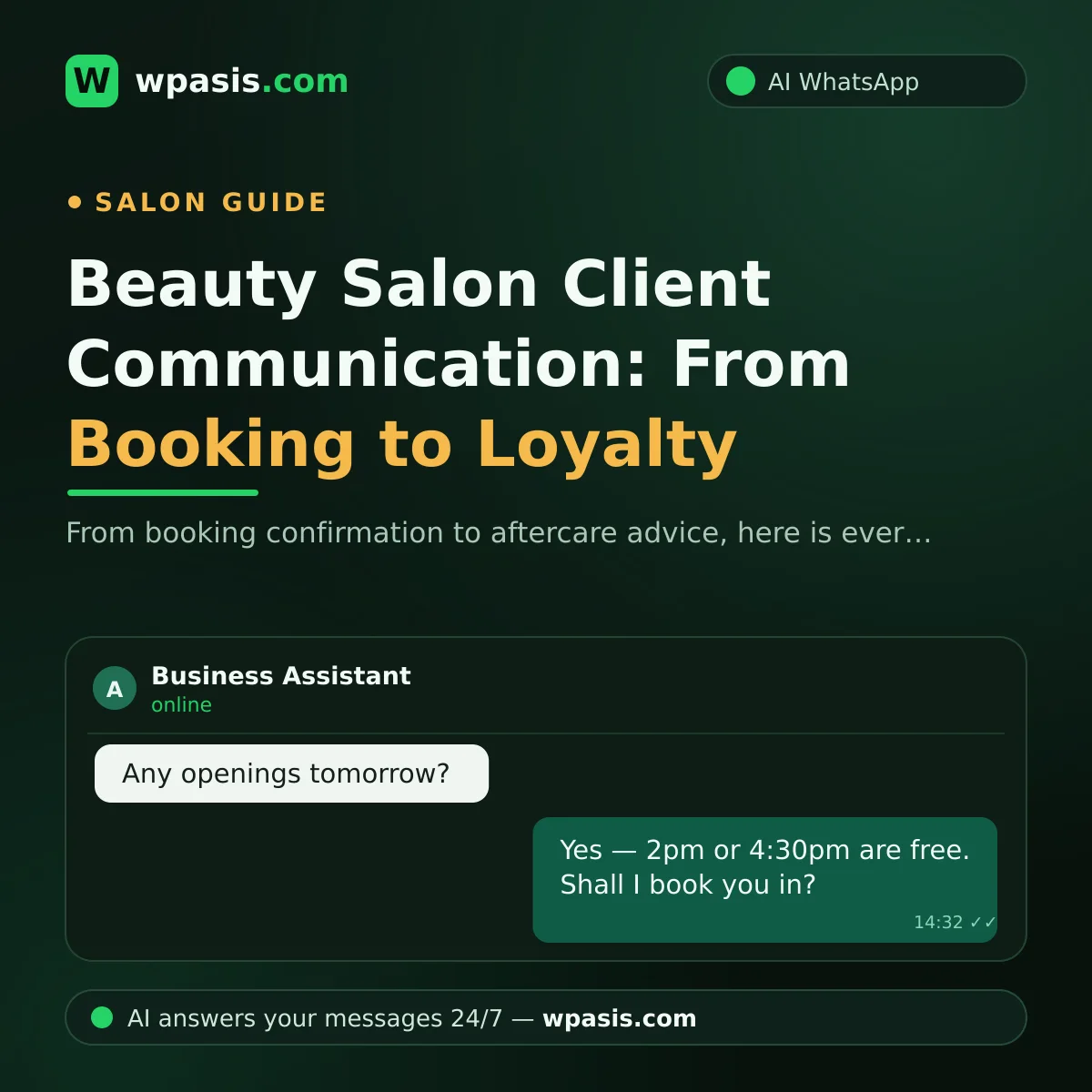 Beauty Salon Client Communication: From Booking to Loyalty