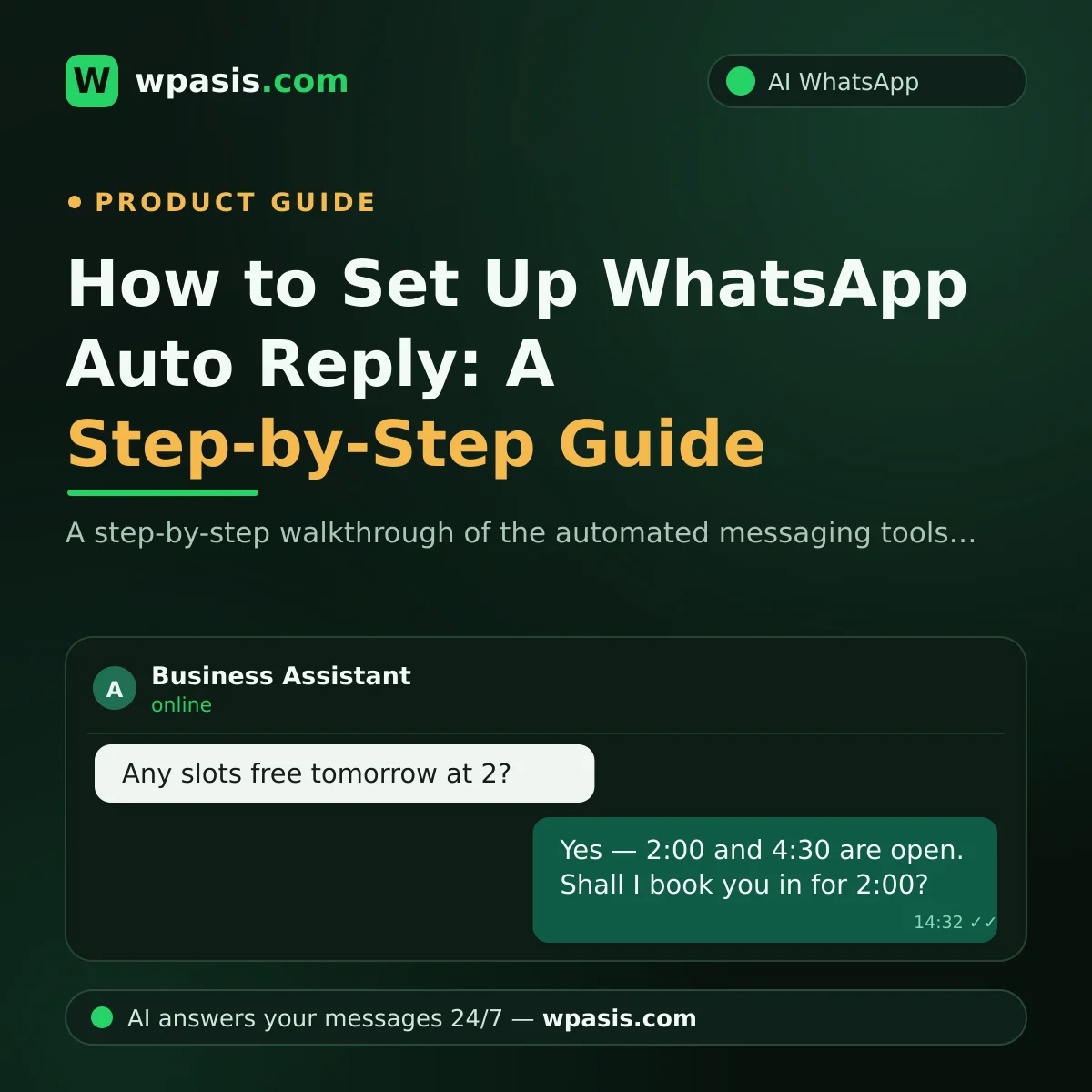 How to Set Up WhatsApp Auto Reply: A Step-by-Step Guide