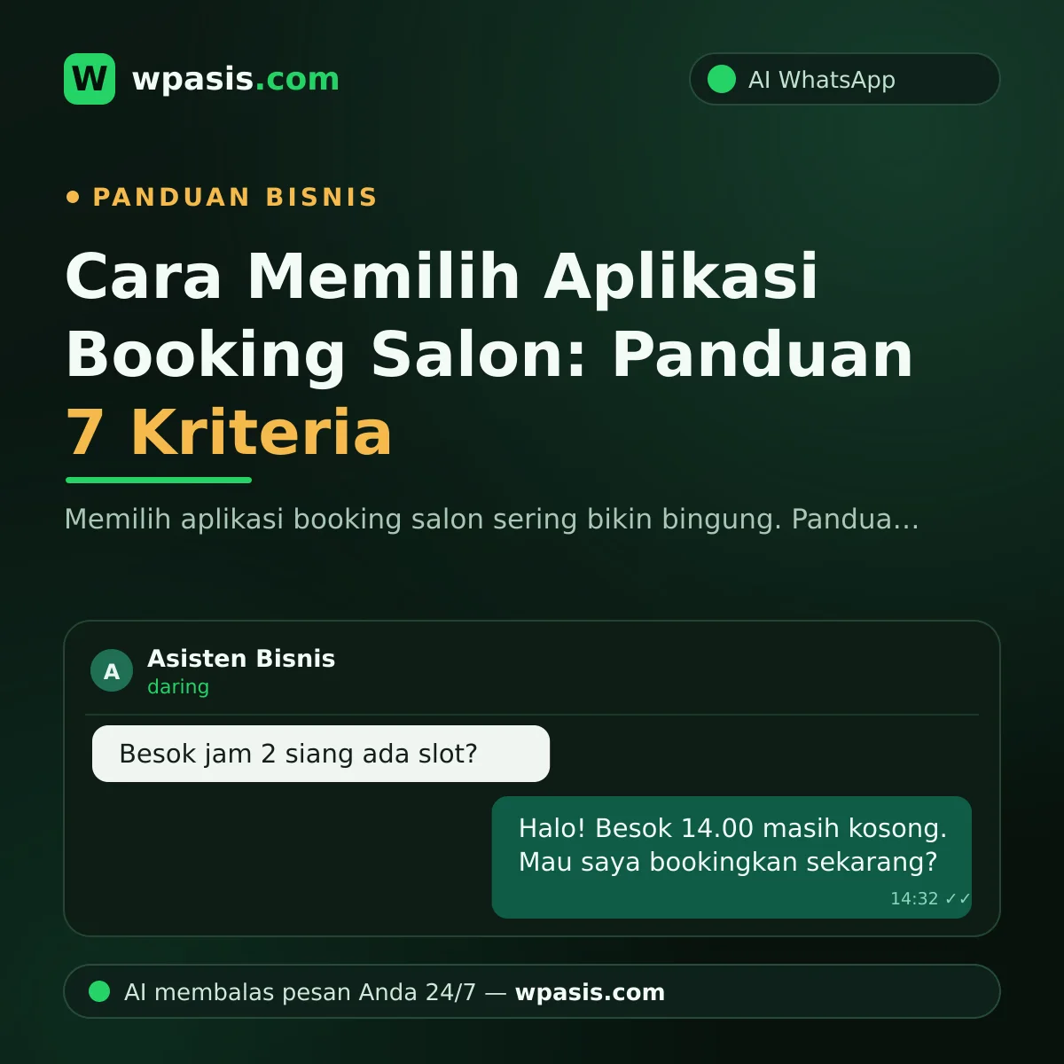 Cara Memilih Aplikasi Booking Salon: Panduan 7 Kriteria