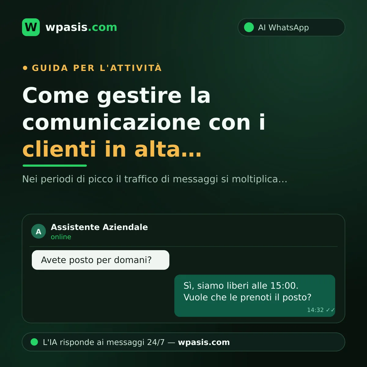 Come gestire la comunicazione con i clienti in alta stagione