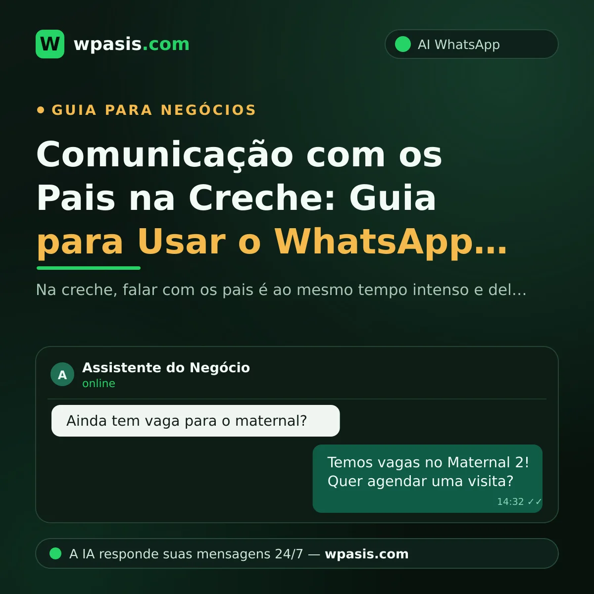 Comunicação com os Pais na Creche: Guia para Usar o WhatsApp do Jeito Certo