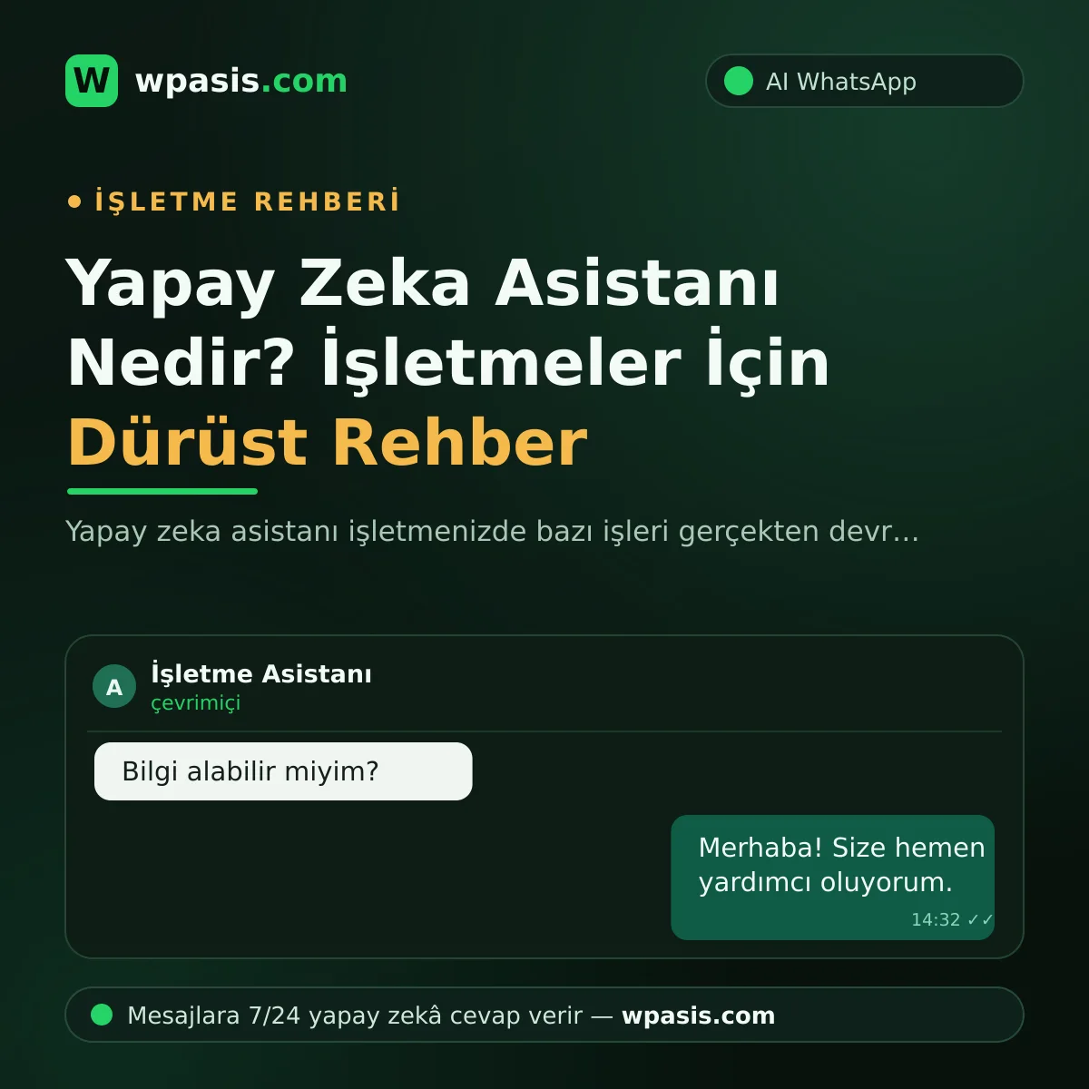 Yapay Zeka Asistanı Nedir? İşletmeler İçin Dürüst Rehber