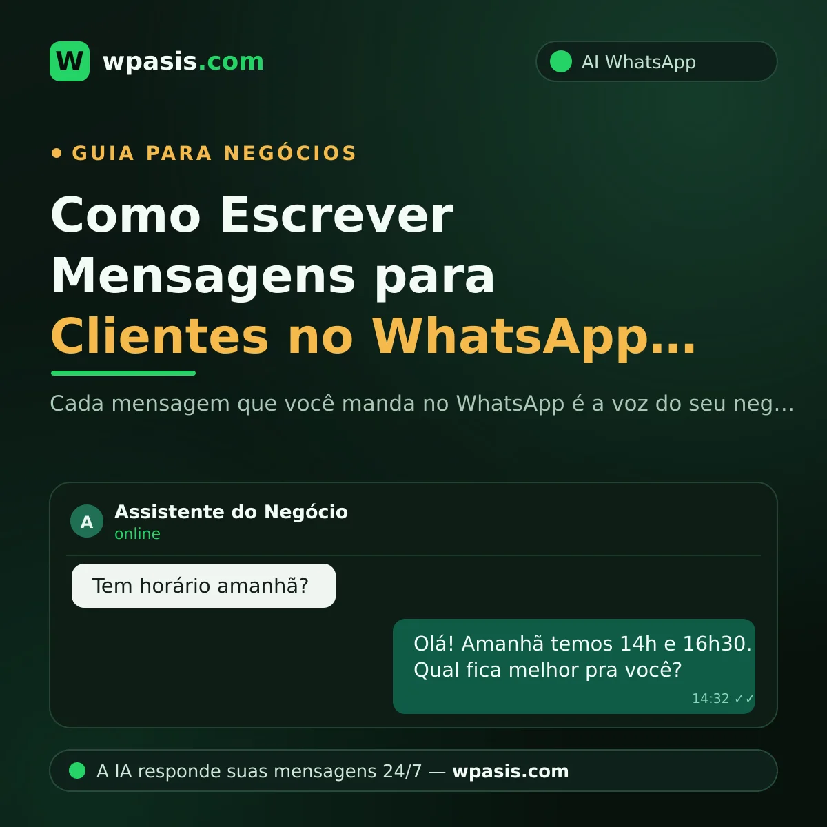 Como Escrever Mensagens para Clientes no WhatsApp: Guia de Tom