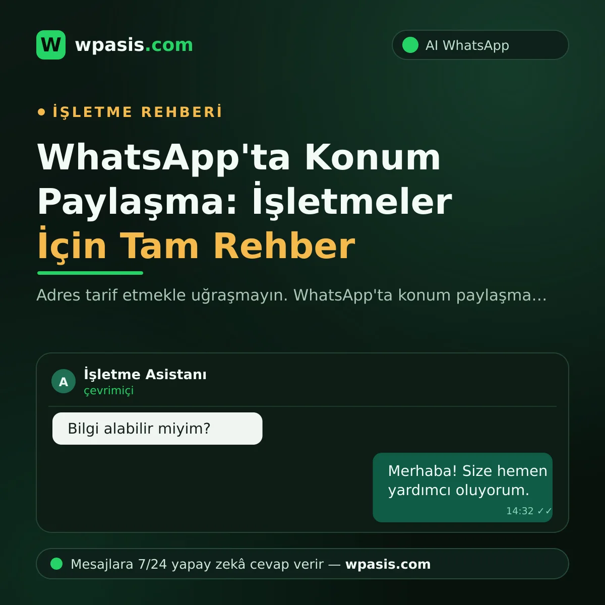 WhatsApp'ta Konum Paylaşma: İşletmeler İçin Tam Rehber