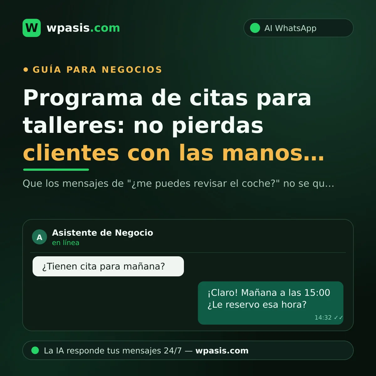 Programa de citas para talleres: no pierdas clientes con las manos llenas de grasa