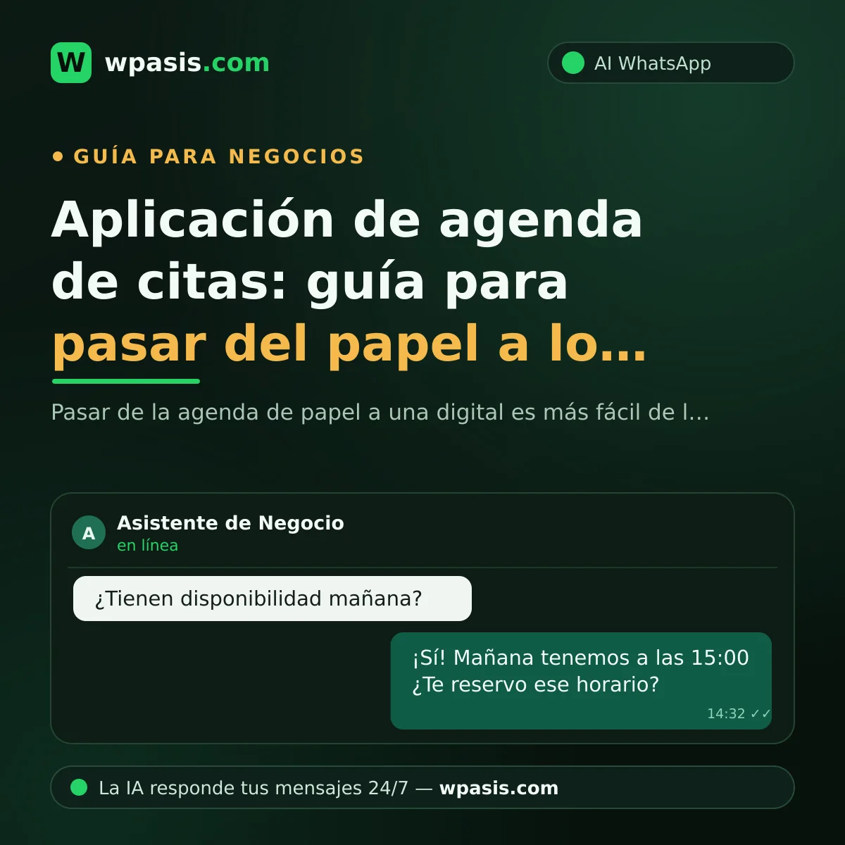 Aplicación de agenda de citas: guía para pasar del papel a lo digital