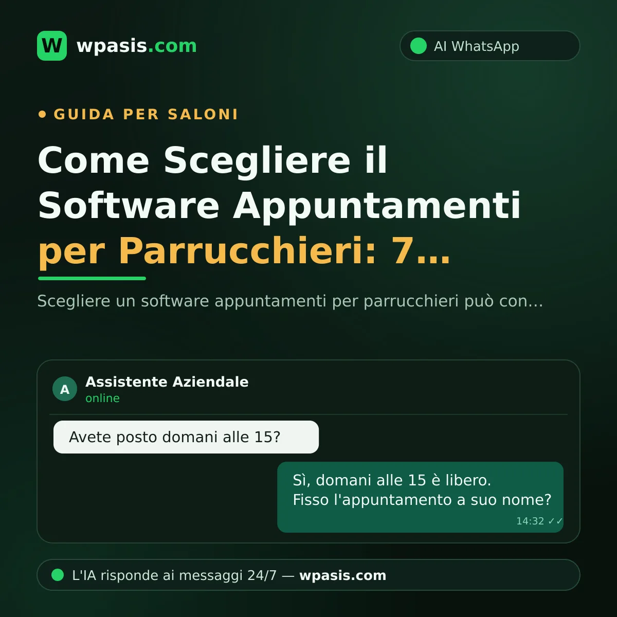 Come Scegliere il Software Appuntamenti per Parrucchieri: 7 Criteri