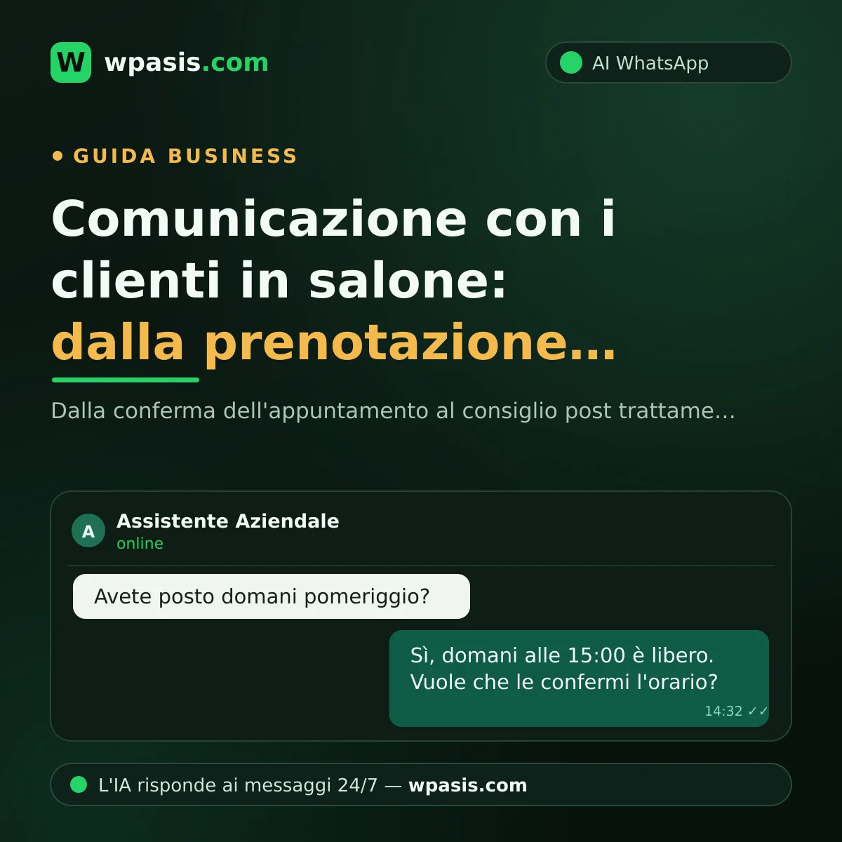 Comunicazione con i clienti in salone: dalla prenotazione alla fedeltà