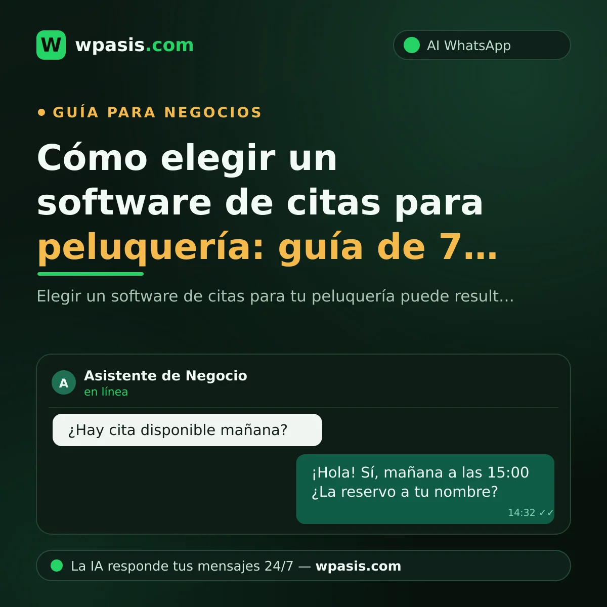 Cómo elegir un software de citas para peluquería: guía de 7 criterios