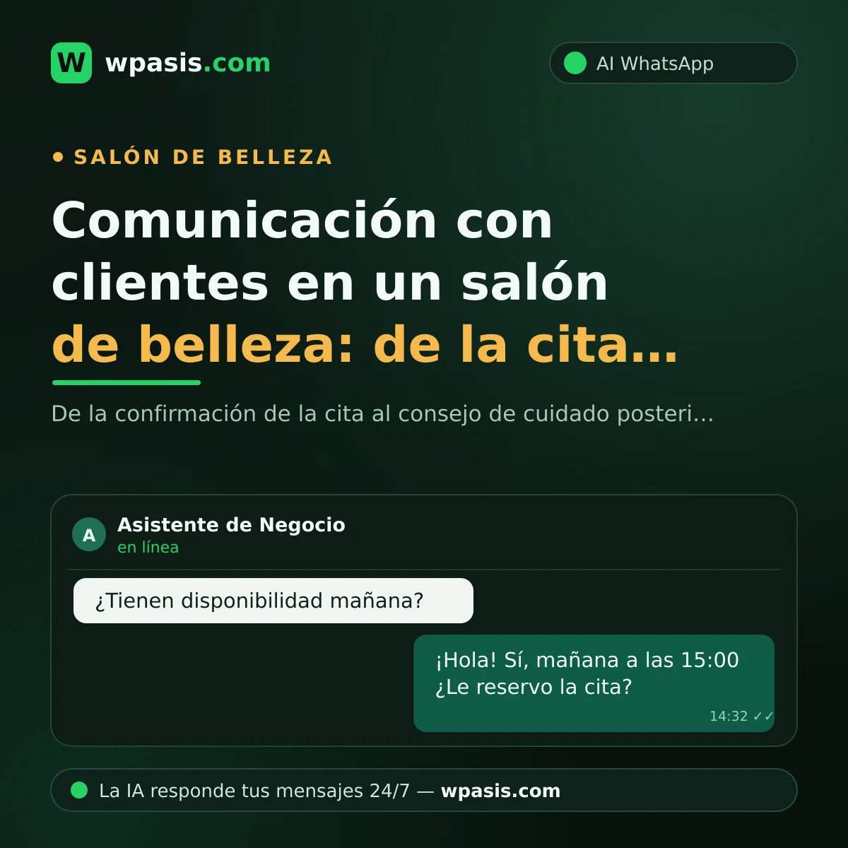 Comunicación con clientes en un salón de belleza: de la cita a la fidelidad
