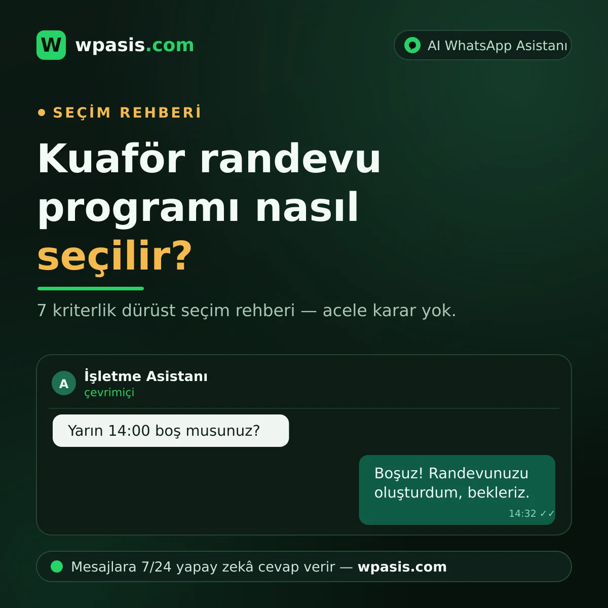 Kuaför Randevu Programı Nasıl Seçilir? 7 Kriterlik Rehber