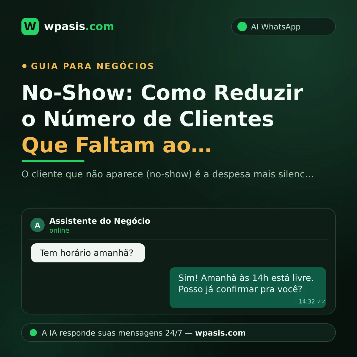 No-Show: Como Reduzir o Número de Clientes Que Faltam ao Agendamento