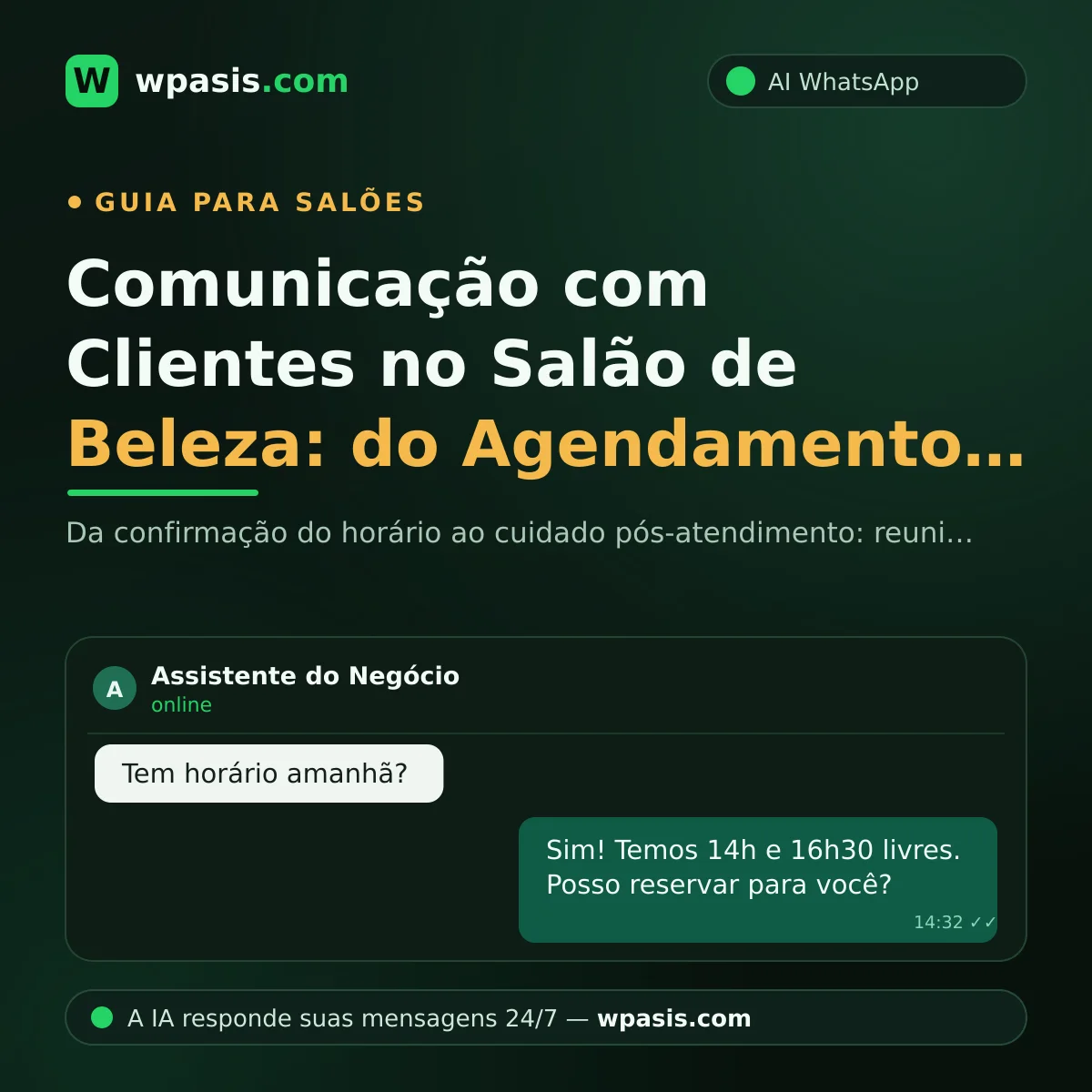 Comunicação com Clientes no Salão de Beleza: do Agendamento à Fidelização