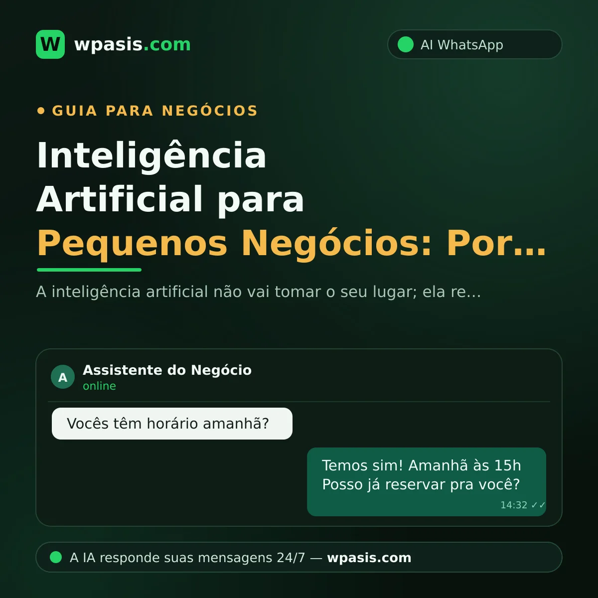 Inteligência Artificial para Pequenos Negócios: Por Onde Começar