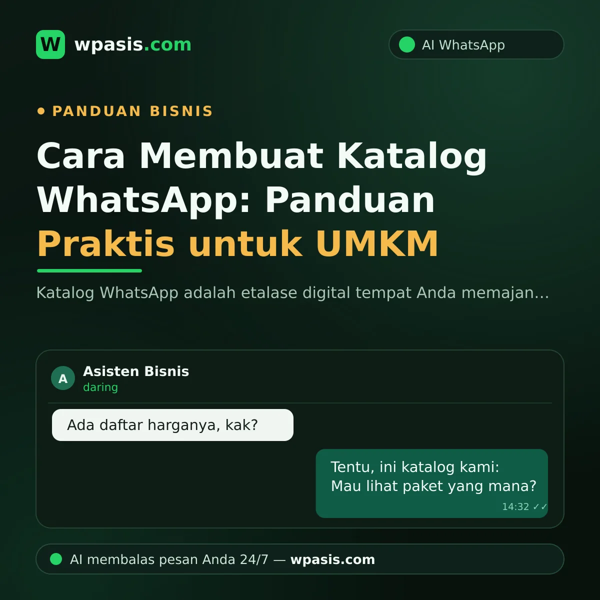 Cara Membuat Katalog WhatsApp: Panduan Praktis untuk UMKM