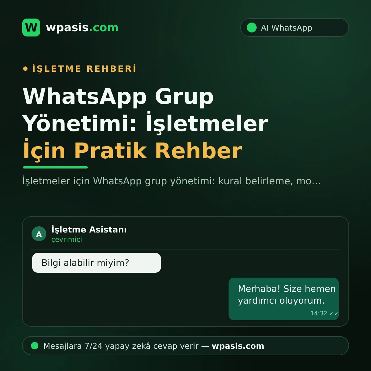 WhatsApp Grup Yönetimi: İşletmeler İçin Pratik Rehber