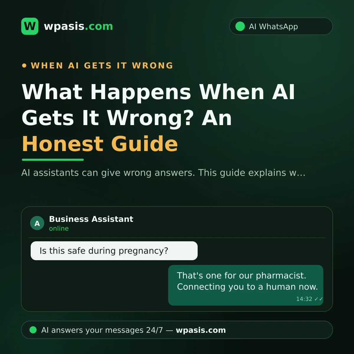 What Happens When AI Gets It Wrong? An Honest Guide