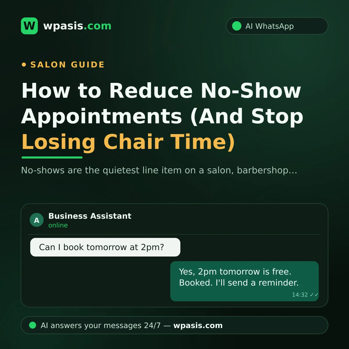 How to Reduce No-Show Appointments (And Stop Losing Chair Time)