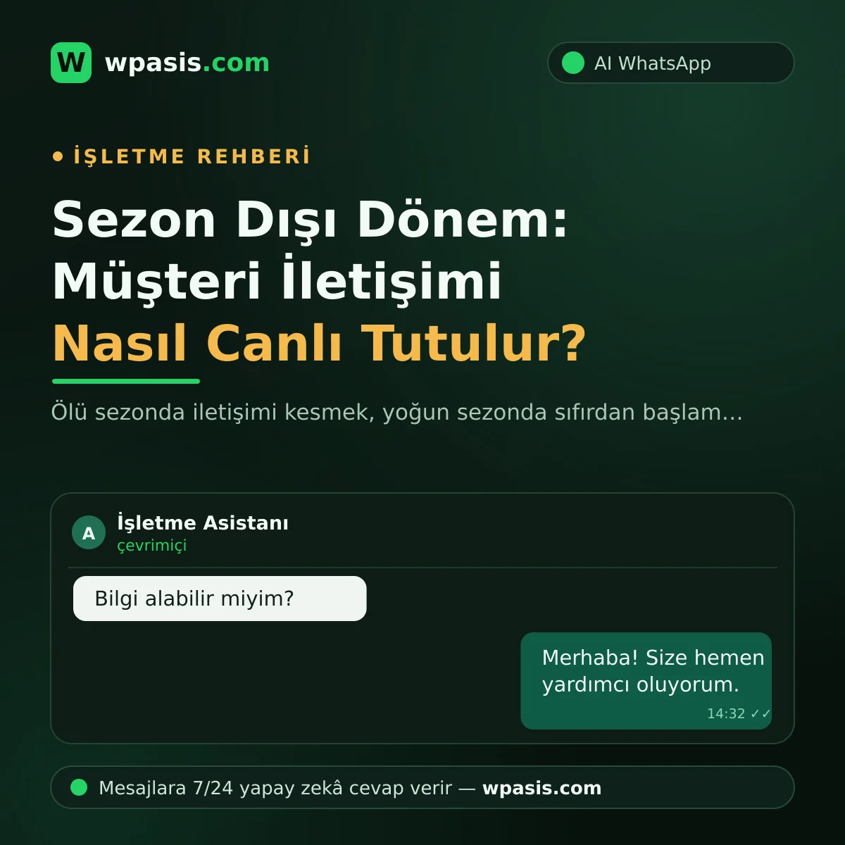 Sezon Dışı Dönem: Müşteri İletişimi Nasıl Canlı Tutulur?