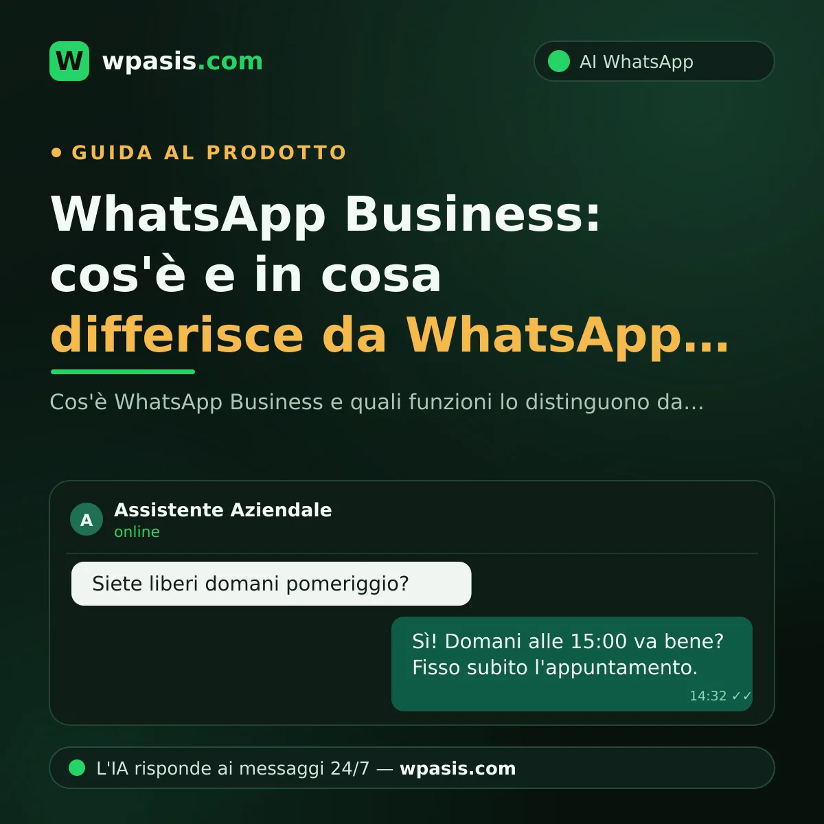 WhatsApp Business: cos'è e in cosa differisce da WhatsApp normale